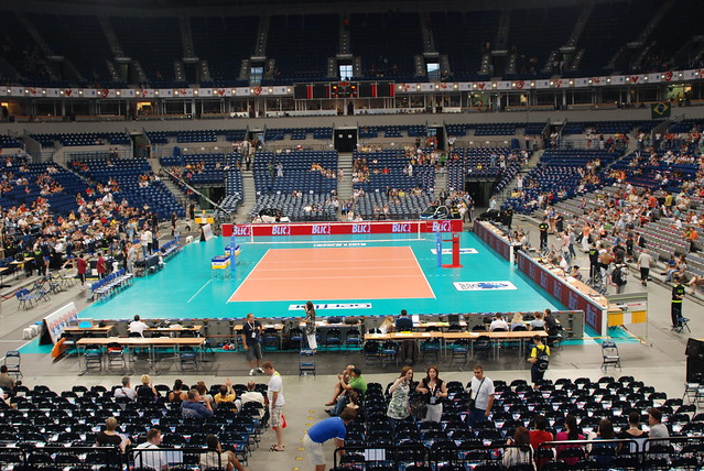 Beogradska Arena, the court