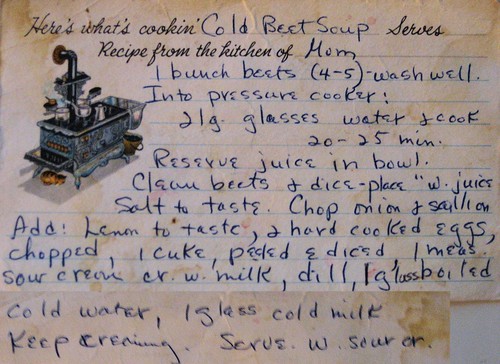 Mom's Cold Beet Soup recipe