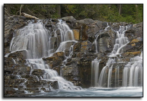 waterfall montana glaciernationalpark mcdonaldcreek