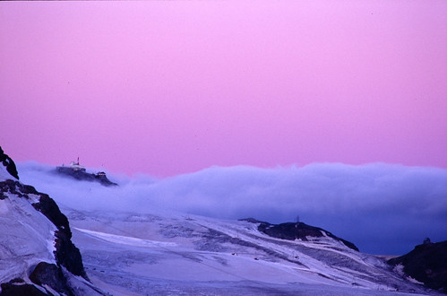 summer sky cloud snow film sunrise 35mm switzerland fuji scan glacier scanned zermatt slides pentaxist theodulepass