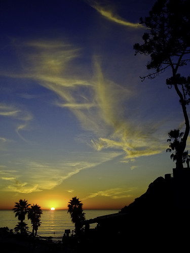 california sunset sky water clouds solanabeach silhouettes