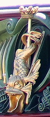 Sea Monster detail on side of main deck, Cleveland Point, Brisbane, Queensland, Australia 080916