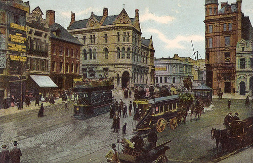 tram 1900s wolverhampton tramcar queensquare horsebus wolverhampton1900s loraintram