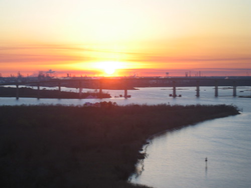 winter sunset louisiana dusk bridges lakecharles gulfcoast