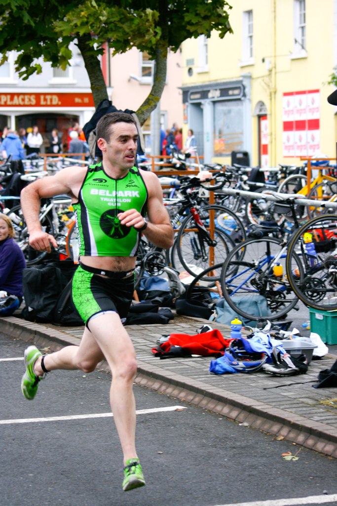 No stopping John Caffrey on his way to winning the Sprint Mens race - TriAthy - I Edition - 2 June 2007