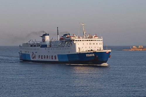 ocean sea ferry sunrise boat ship aegean greece paros cyclades ferryboat boatferry rodanthi gaferries greekferries