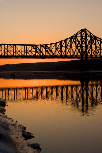 railroad bridge sunset ohio sky water train river pennsylvania beaver ohioriver trussel monaca niftyfifty truello