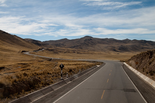 road peru view altiplano
