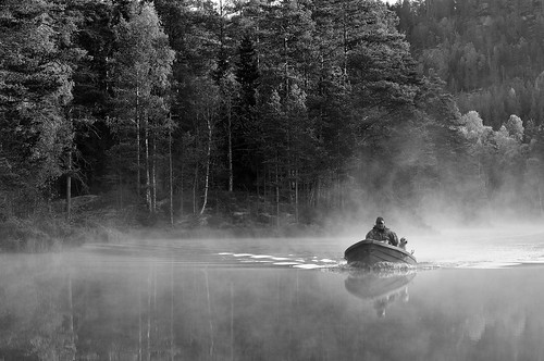 bw lake nature norway fog norge blackwhite nikon natur høst tåke romerike sjø sorthvitt d300 stemning speiling høland
