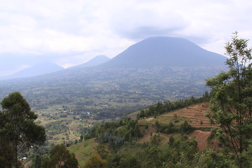 africa rural volcano day cloudy rwanda ruhondo