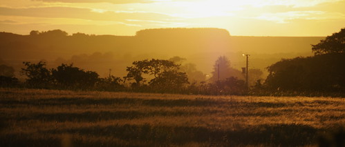 sunset landscape scotland aberdeenshire