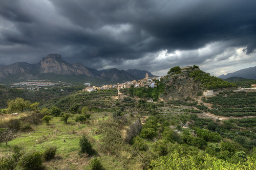 españa valencia clouds spain hills valley benidorm polop lanucia