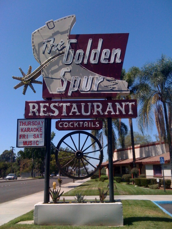 The Golden Spur Restaurant - 1223 East Route 66, Glendora, California U.S.A. - September 6, 2009
