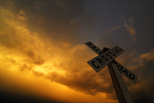 railroad sunset colorado crossing hill pueblo tracks beacon speedway