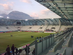 Le parcage des supporters parisiens lors de Grenoble 0-0 PSG