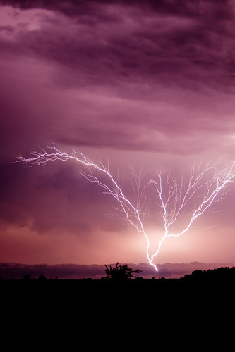 storm oklahoma landscape scenery power purple flash lightning manual thunder