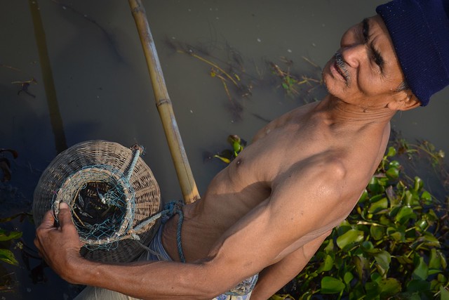 “I have been fishing in this festival every year for the last three decades, the fish number has gone down, said Sunder Bordoloi, a teacher in Naukhula village, Jagiroad.