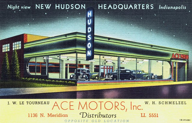 Ace Motors, Inc. Hudson - 1136 North Meridian Street, Indianapolis, Indiana U.S.A. - 1941