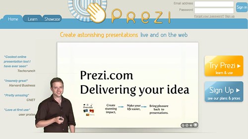 Interesting new presentation tool, Prezi