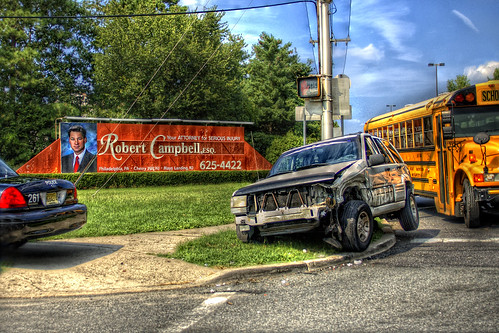 light bus corner newjersey crash police hdr southjersey project365 hamiltonmall 08330 thirddesign