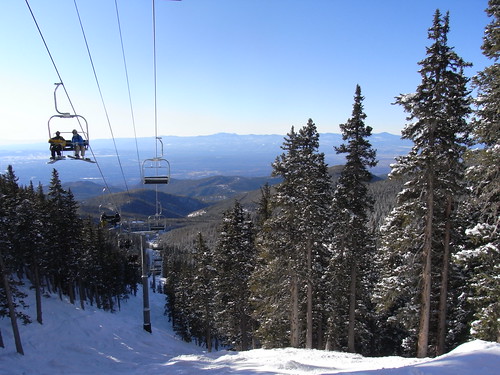 snow landscape chairlift