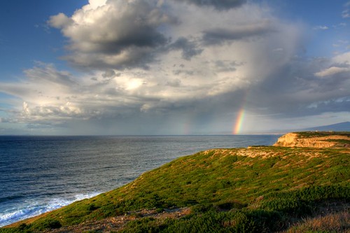 sardegna sea costa geotagged rainbow mare sardinia coastline arcobaleno capomannu geo:lat=40039312 geo:lon=8379993