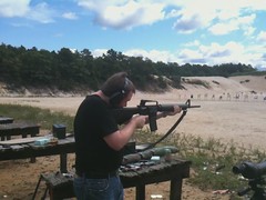 AJ Fires the AR-15