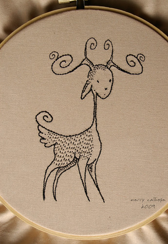 Embroidered Deer