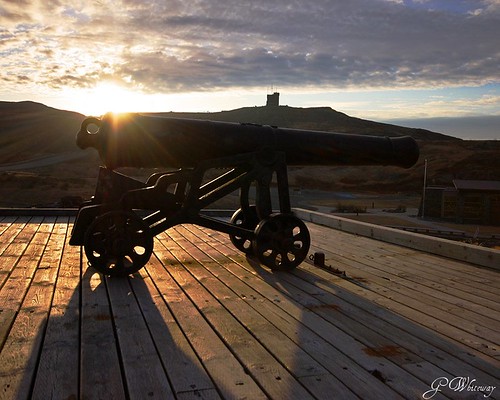 canada sunrise newfoundland stjohns cannon signalhill