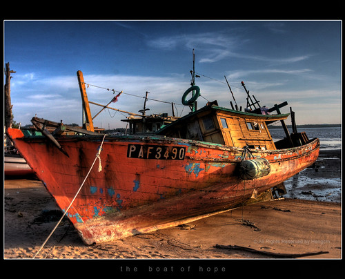 ocean sunset sea fish beach eos evening boat seaside fishing poor dry malaysia hdr johor mersing flickrsbest 40d platinumphoto