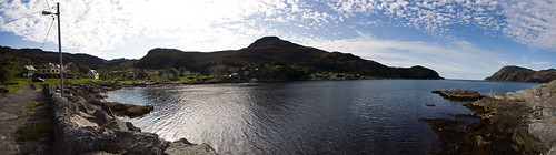autumn sea water norway island bay harbor bluesky sognogfjordane vågsøy husevåg
