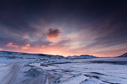 road sunset sky snow alaska clouds sunrise landscape frozen pond 1022mm 40d reddogmine