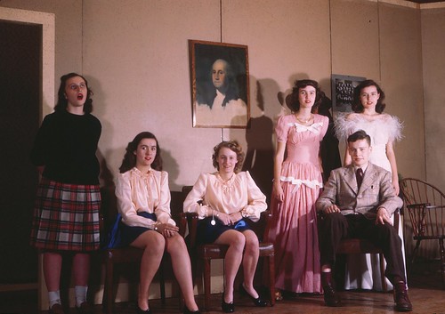 vintage actors play stage massachusetts worcester 1946 northhighschool