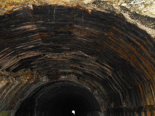 railroad ruins tunnel rubble piney