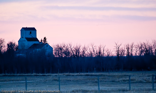 sunset canada rural landscape farm paisaje alberta puestadesol ocaso grainelevator canadá kanada solnedgång landskap