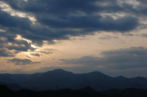 blue sunset sky japan sapporo nikon hokkaido nightview 夕日 札幌 旭川 nikkor50mmf14 藻岩山 d40 moiwayama 日暮れ nikkor1224mmf4
