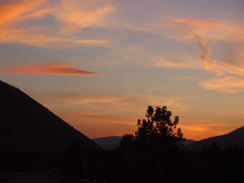 sunset clouds montana