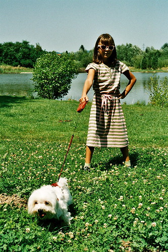 party dog lake green film girl analog nikon 60s stripes birthdayparty slovenia sonja maribor rayban twop nikonfm sixtes sonjastanojevic byteodoralekic byadahnue