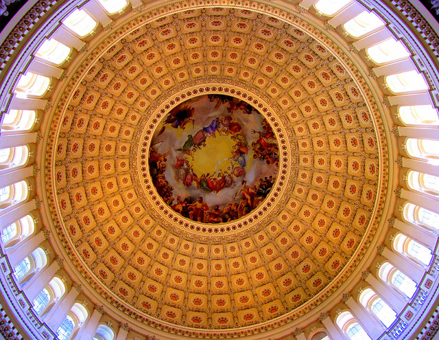 Inside The Dome Of The U.S. Capitol Building, Washington DC | Flickr ...