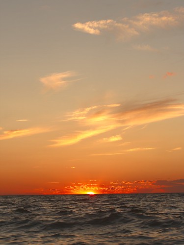 sunset sea sun water sunrise island long touchdown