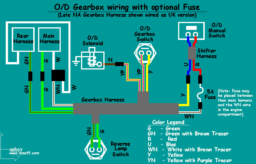 MGB Overdrive - wiring diagram (with fuse) | Flickr - Photo Sharing!