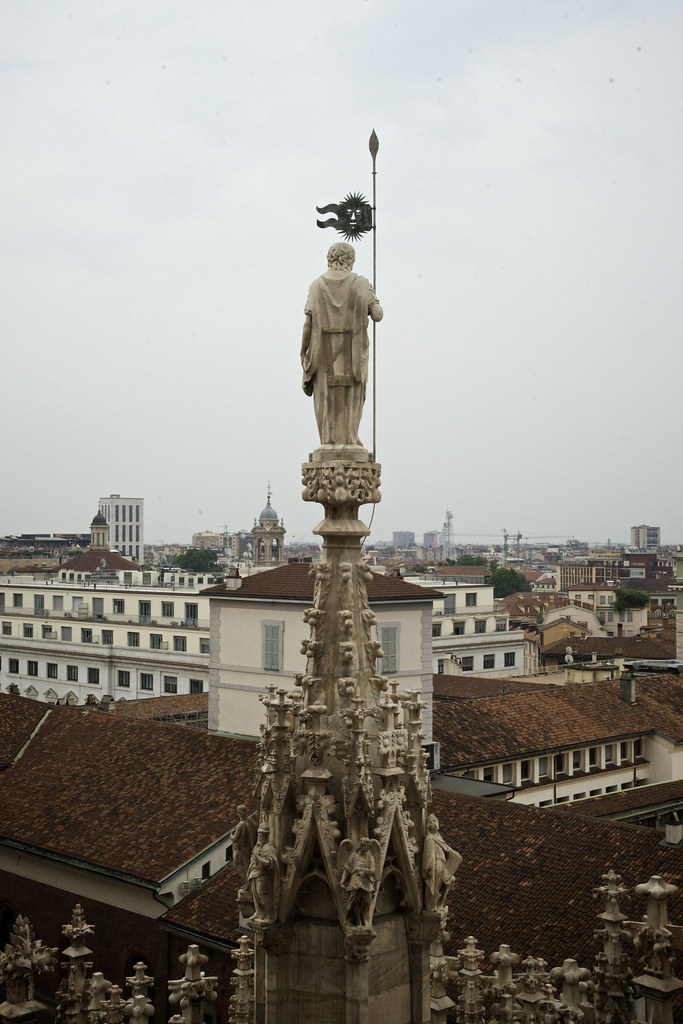 A Saint Looks Over Milan