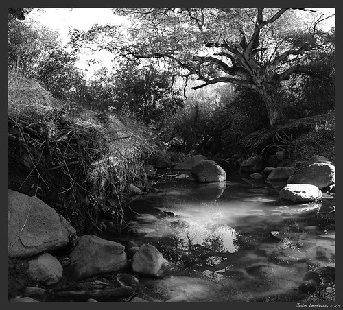 white black monochrome creek landscape nikon stitch photomerge grayscale hdr d40x
