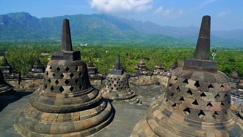 view from the top (Borobudur)