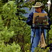Susi painting in Denali National Park (200mm / 300mm; 1/80; f/8)