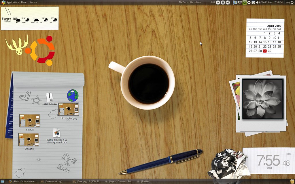screenshot of ubuntu 9.10