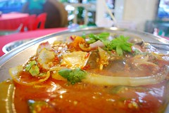 Stingray exposed - Steamed Assam Stingray - Restoran Hokkaido