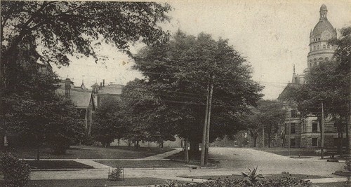 park county street ohio monument square high main oh warren courthouse 1900s trumbull