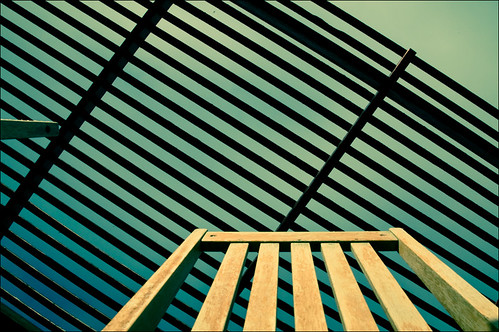 wood blue roof sky panorama abstract lines silhouette fun freedom chair stripes blau canaryislands hdr pergola gomera freiheit lagomera türkis d90 epicness niklasplessing