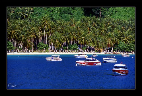 beach boat phiphi blu cisco thailandia photographia “photographia”